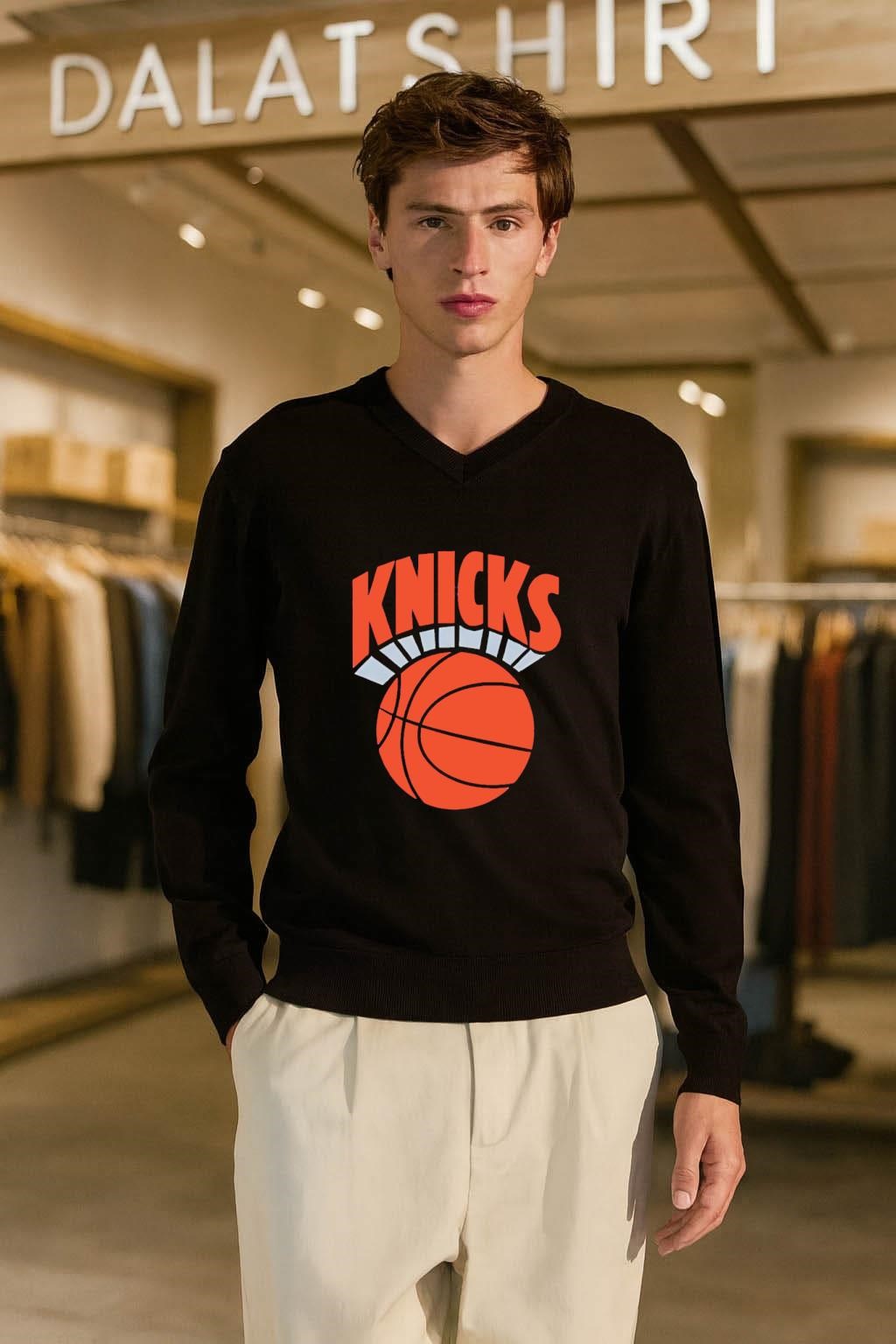 Knicks Basketball Orange Ball shirt