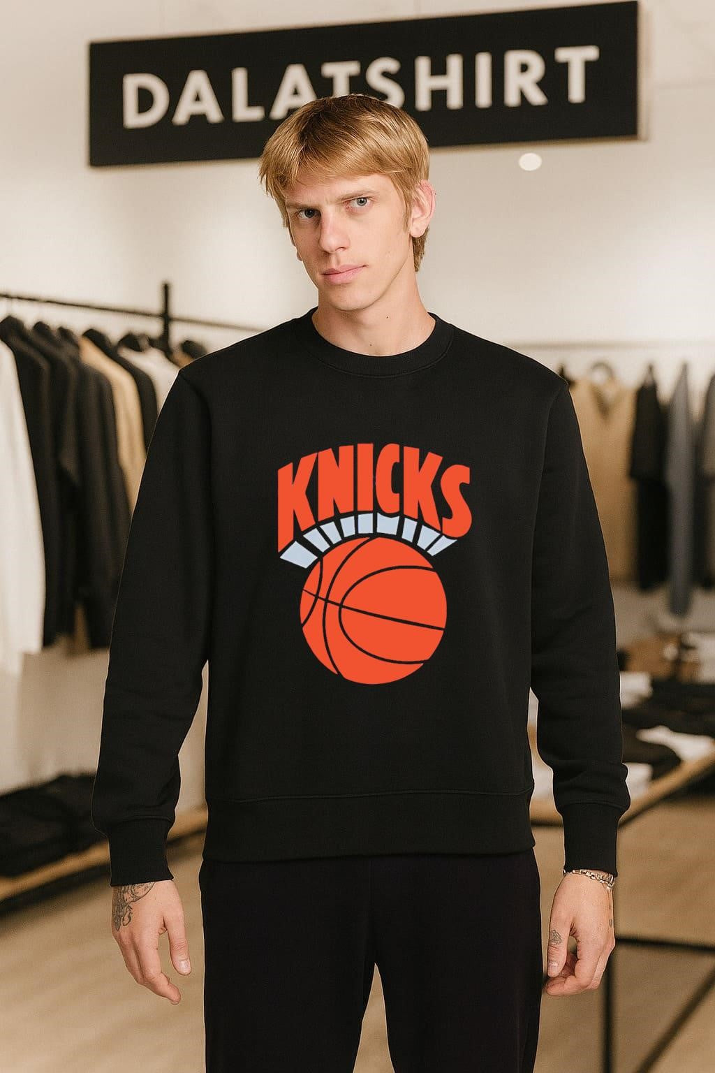 Knicks Basketball Orange Ball shirt