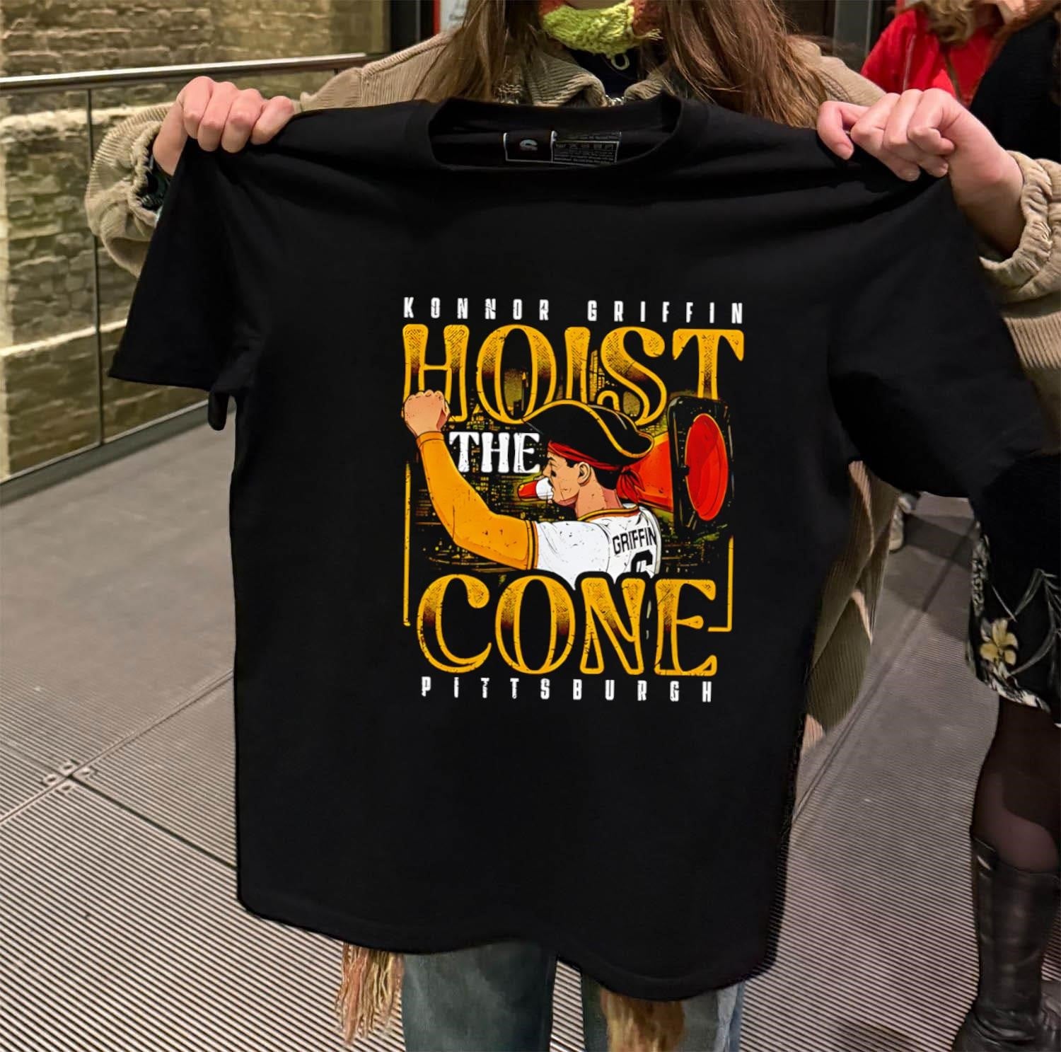 Konnor Griffin Hoist The Cone Pittsburgh Baseball shirt