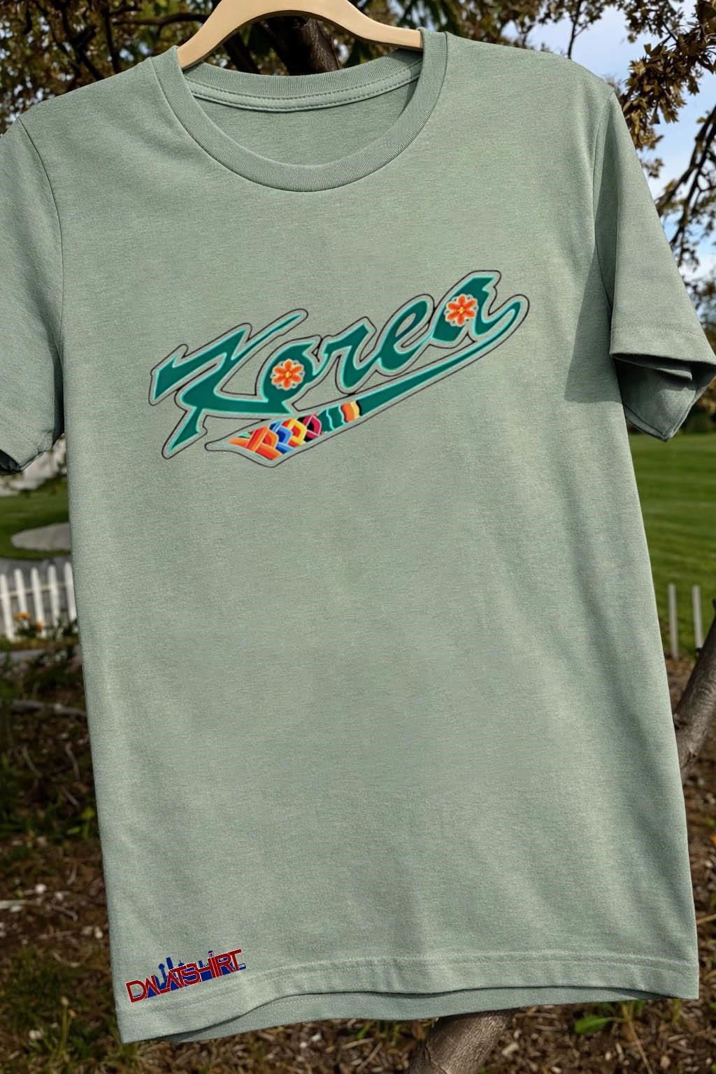 Koren Colorful Flower Pattern Artistic Design shirt