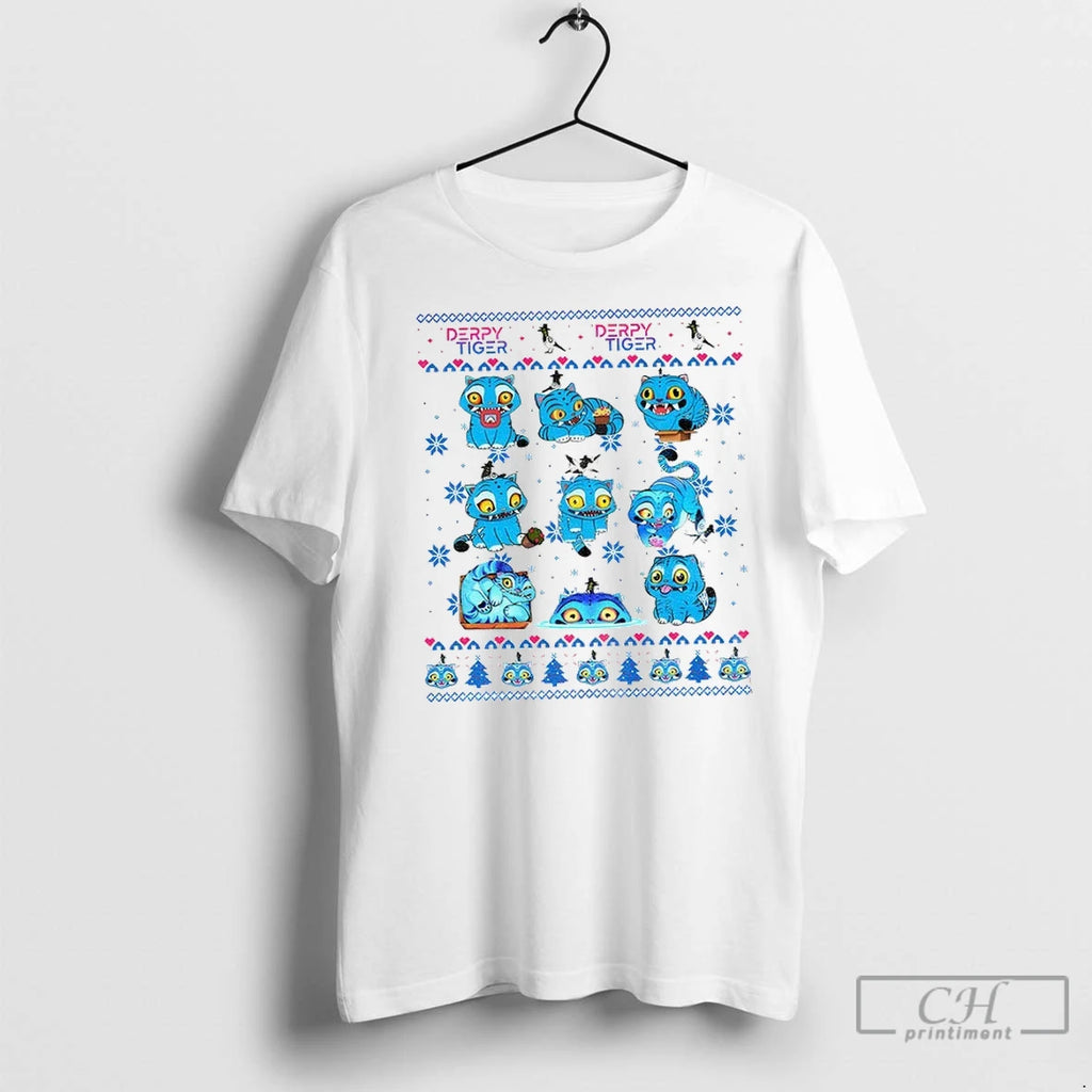 Kpop Derpy The Tiger Demon Hunter Saja Boys Huntrix Christmas Graphic T Shirts