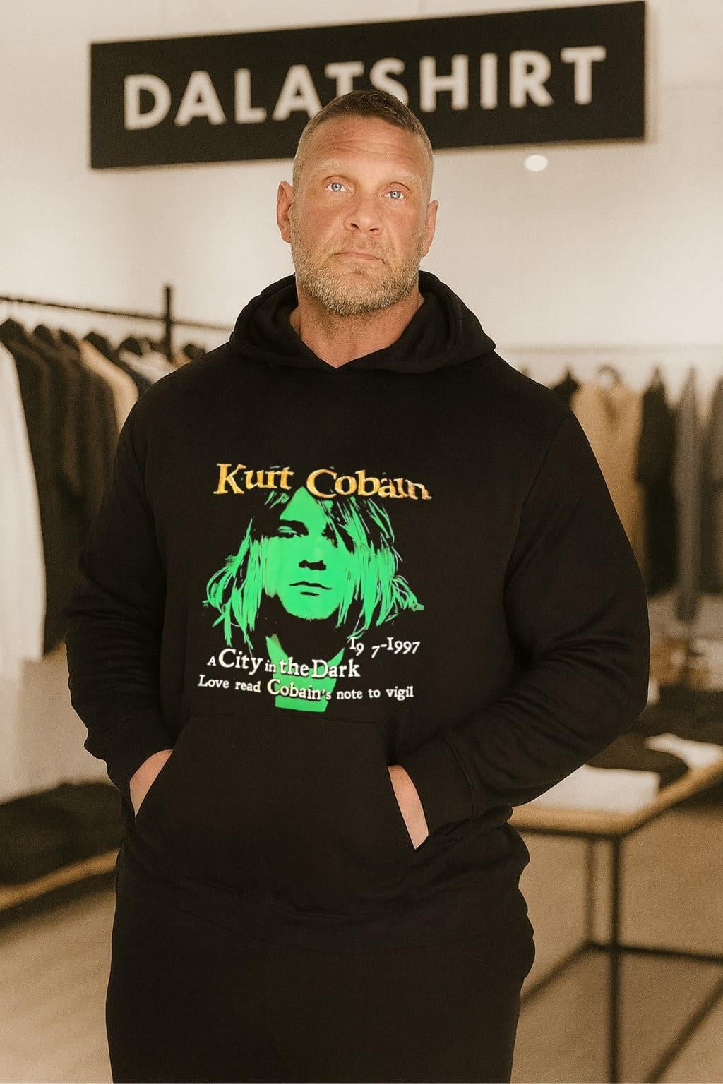 Kurt Cobain A City in the Dark Vigil Note shirt