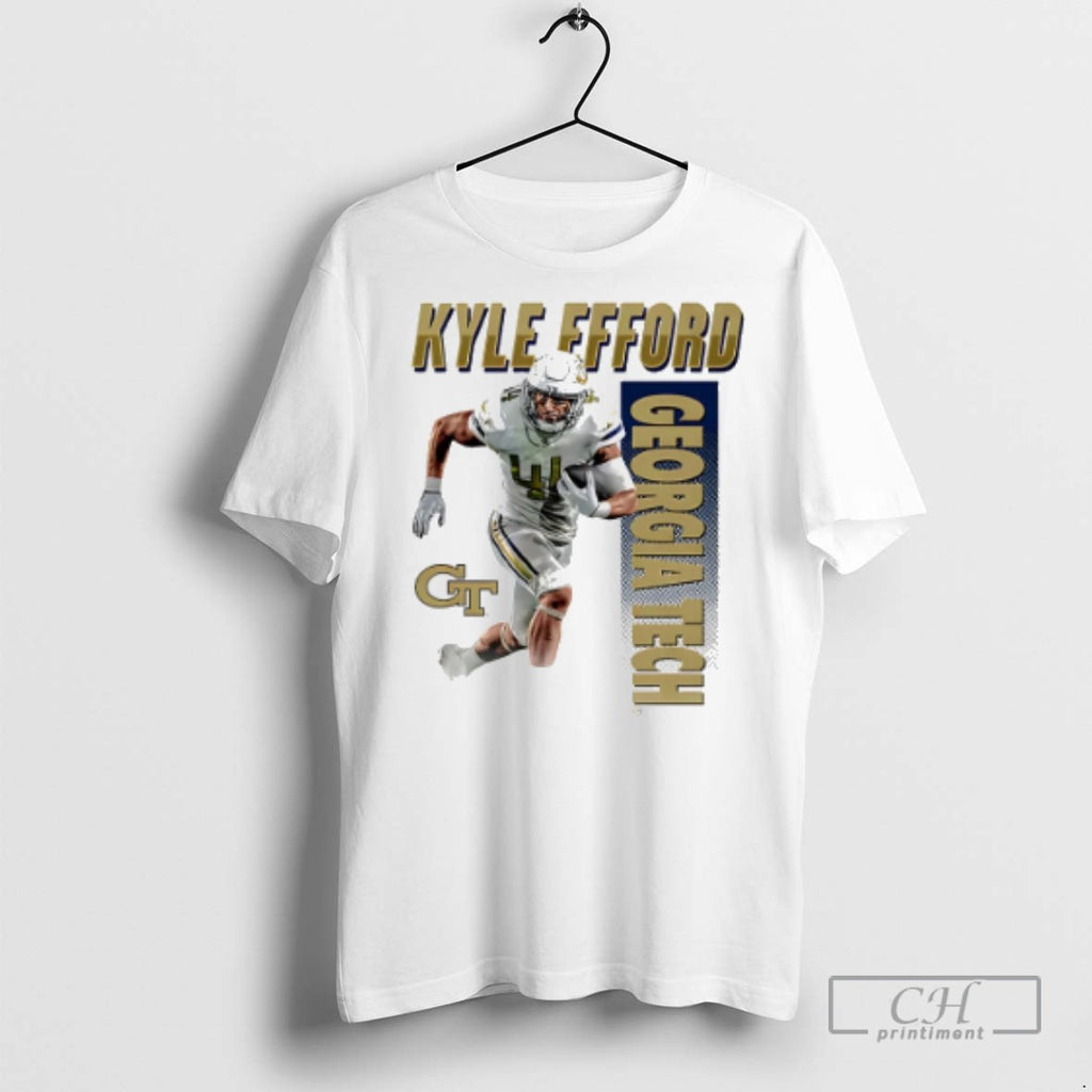 Kyle Efford Georgia Tech Yellow Jackets Graphic T Shirts