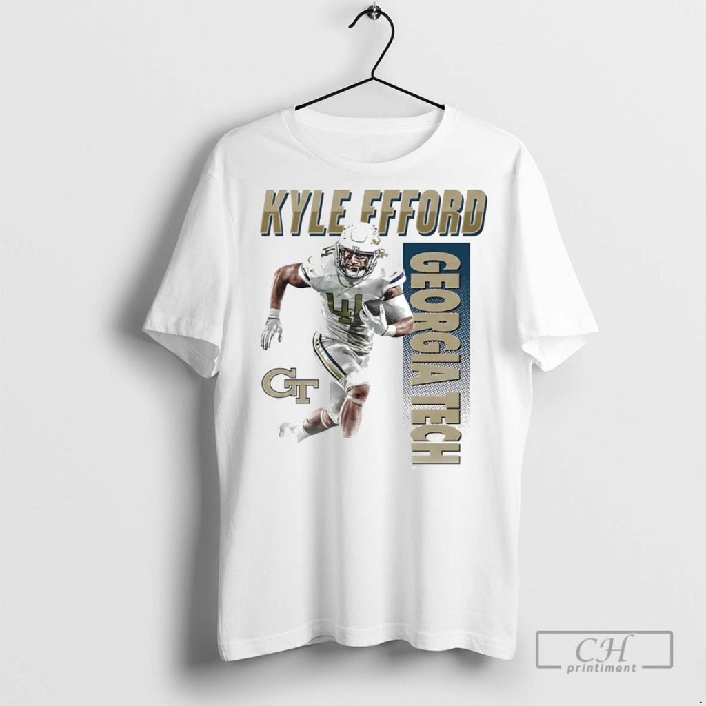Kyle Efford Running Graphic Georgia Tech T Shirts