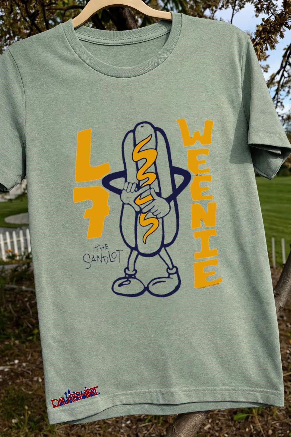 L7 Weenie the Sandlot Hot Dog Character shirt
