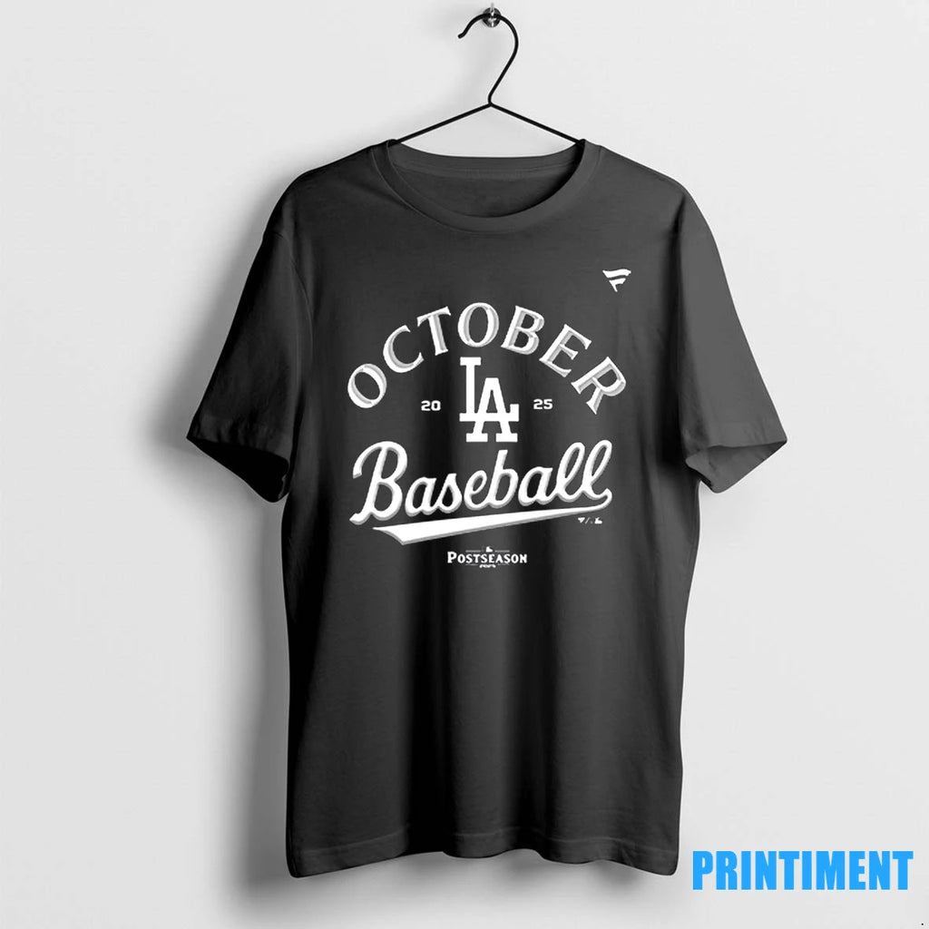 La Dodgers October Baseball 2025 Tshirts Sweater
