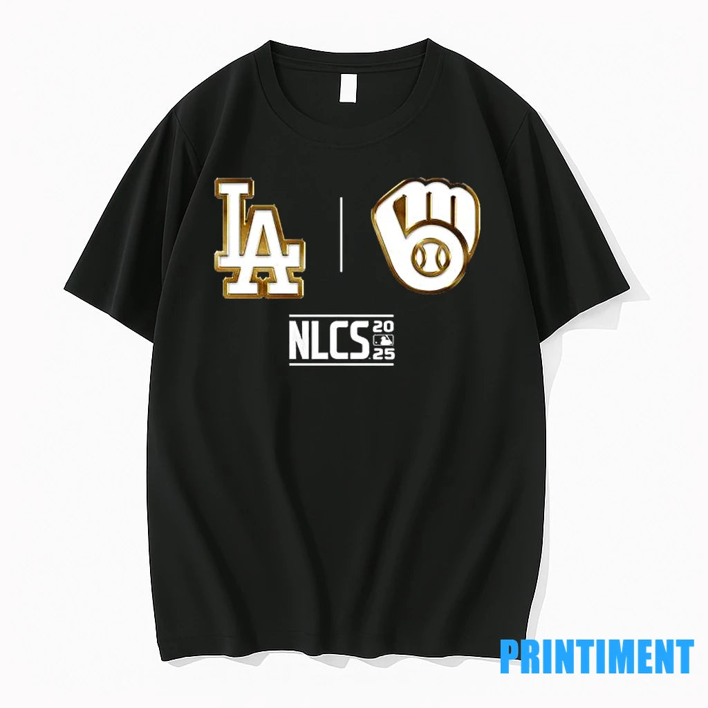 La Dodgers Vs Brewers 2025 Nlcs Game Logo Tshirts Sweater