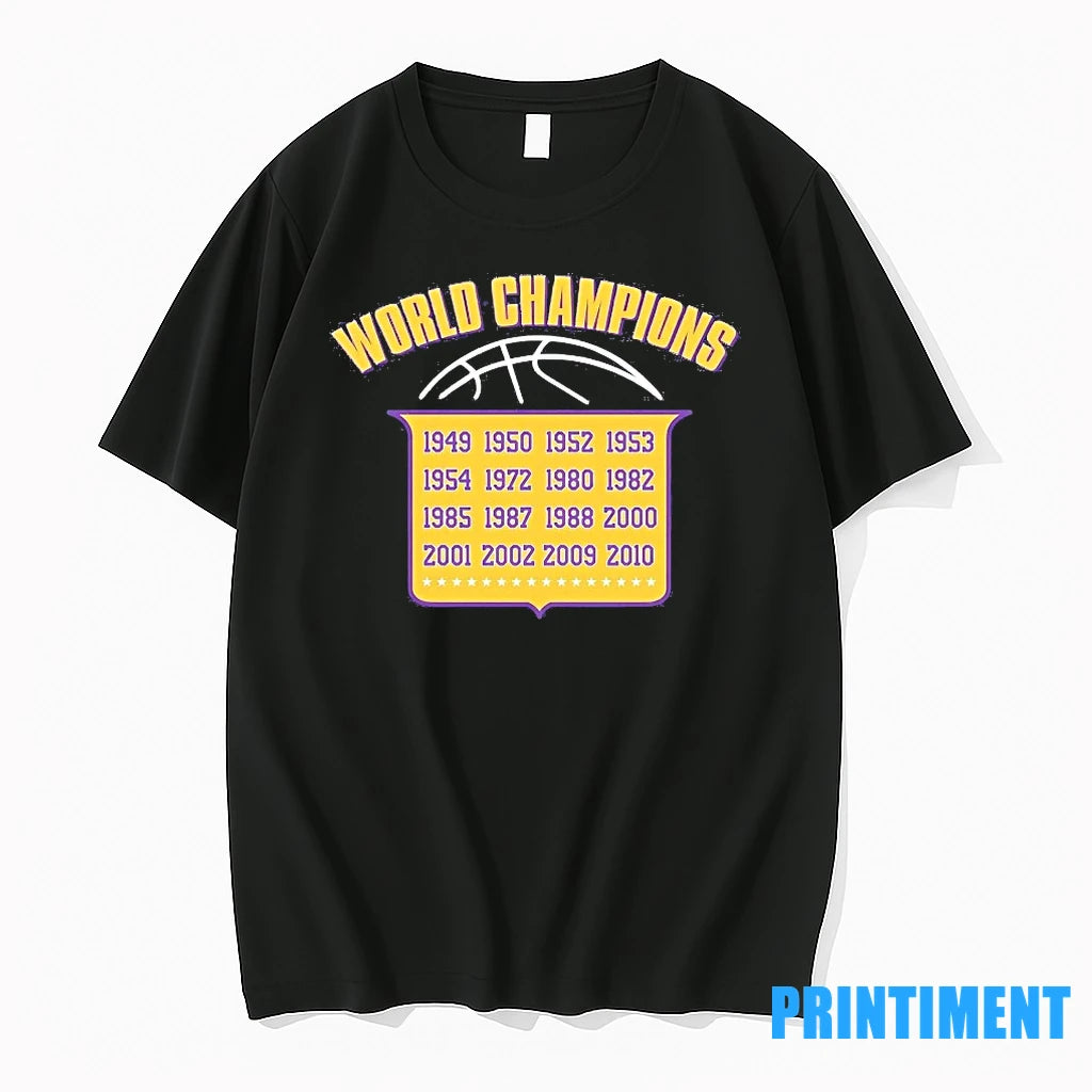 La Lakers Banners World Champions Tshirts Sweater