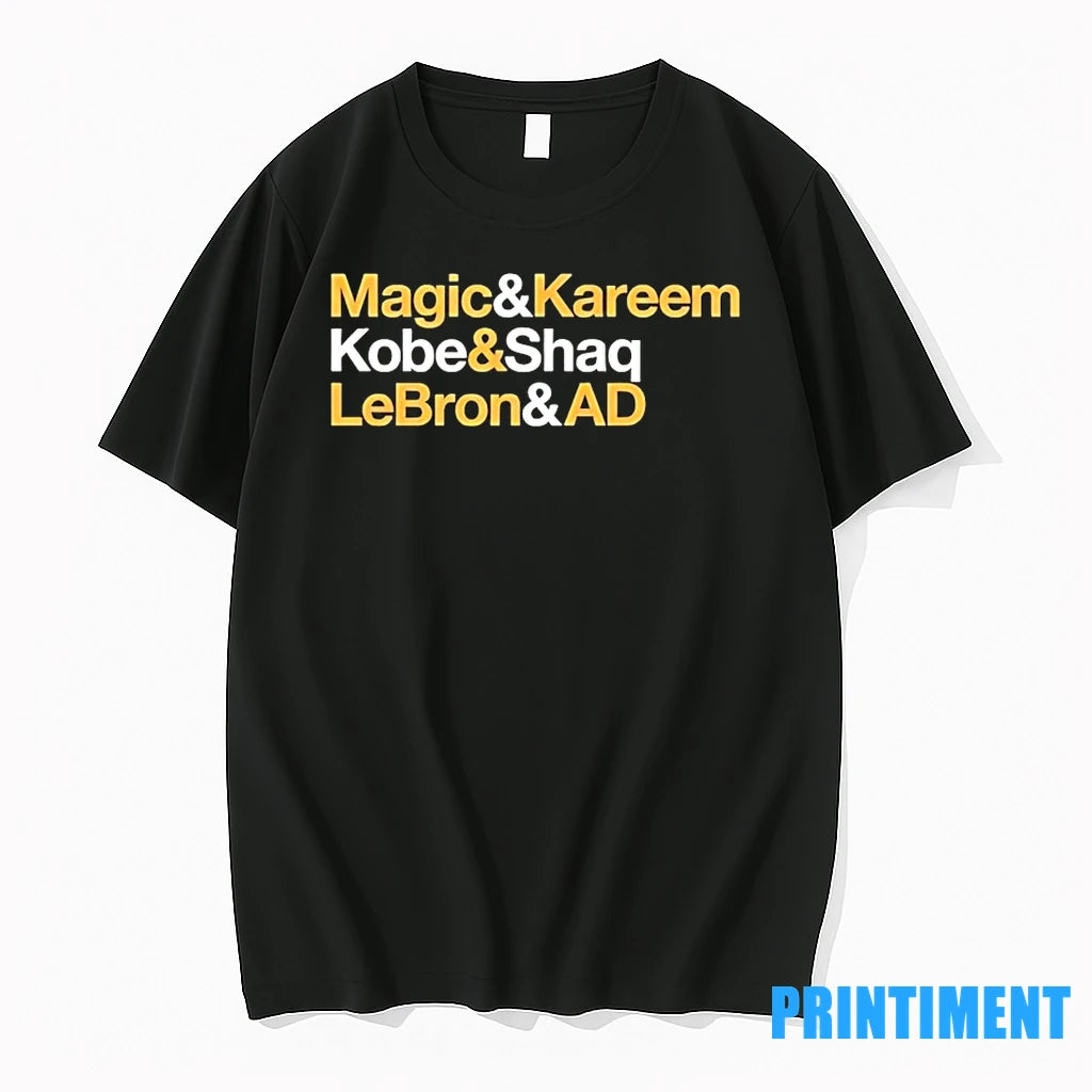 La Lakers Legends Ampersand Magic Kareem Kobe Shaq Lebron Ad Tshirts Sweater