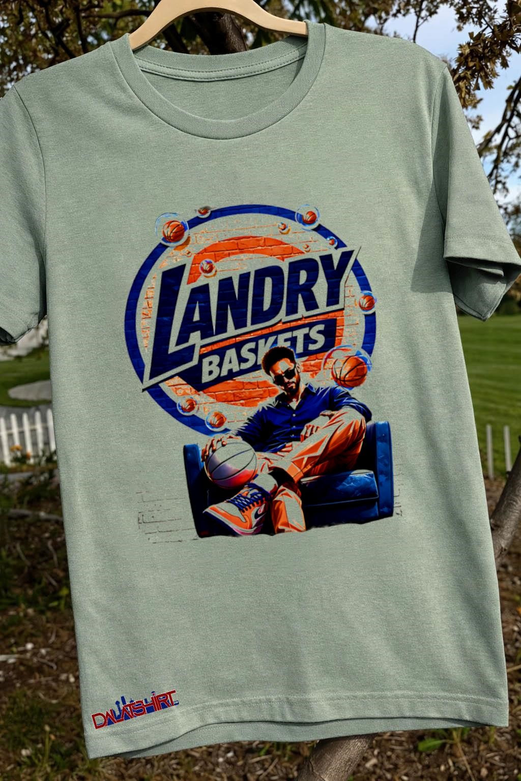Landry Baskets Basketball Player Sitting In Chair Graphic shirt