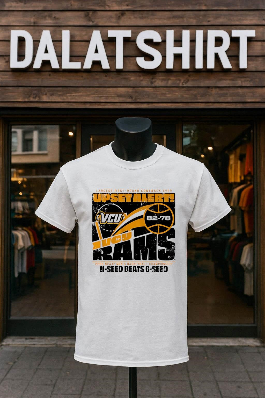Largest First-Round Comeback Ever Upset Alert VCU Rams 82-78 2026 NCAA Men’s Basketball Championship shirt