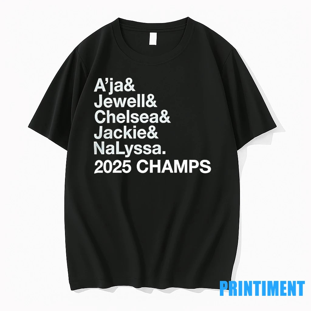 Las Vegas Aces Aja Jewell Chelsea Jackie Nalyssa 2025 Champs Tshirts Sweater