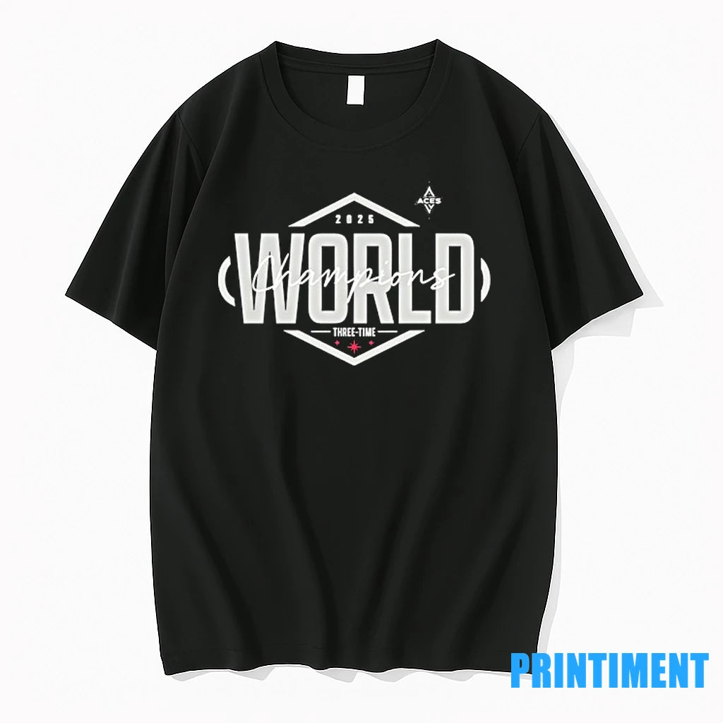 Las Vegas Aces Wnba World Champions Three Time 2025 Tshirts Sweater