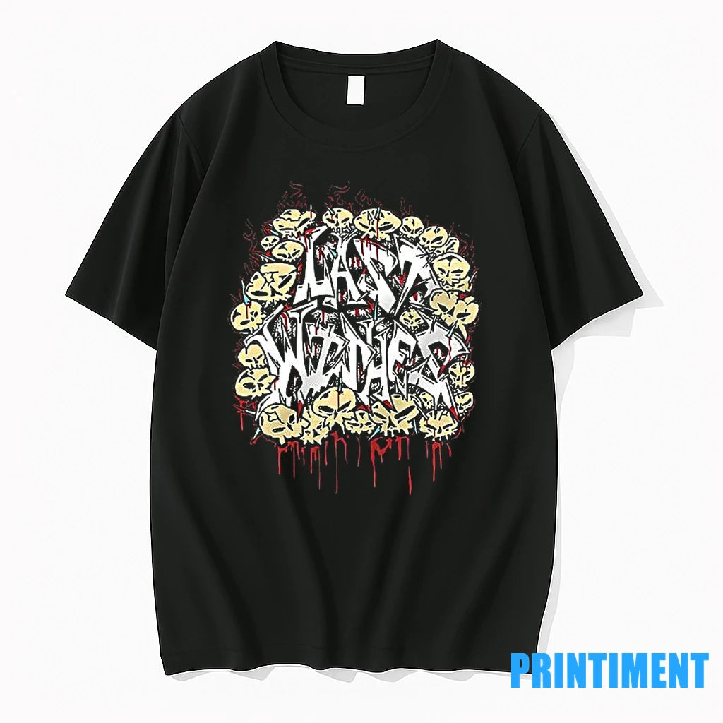 Last Wishes Skull Graffiti Tshirts Sweater