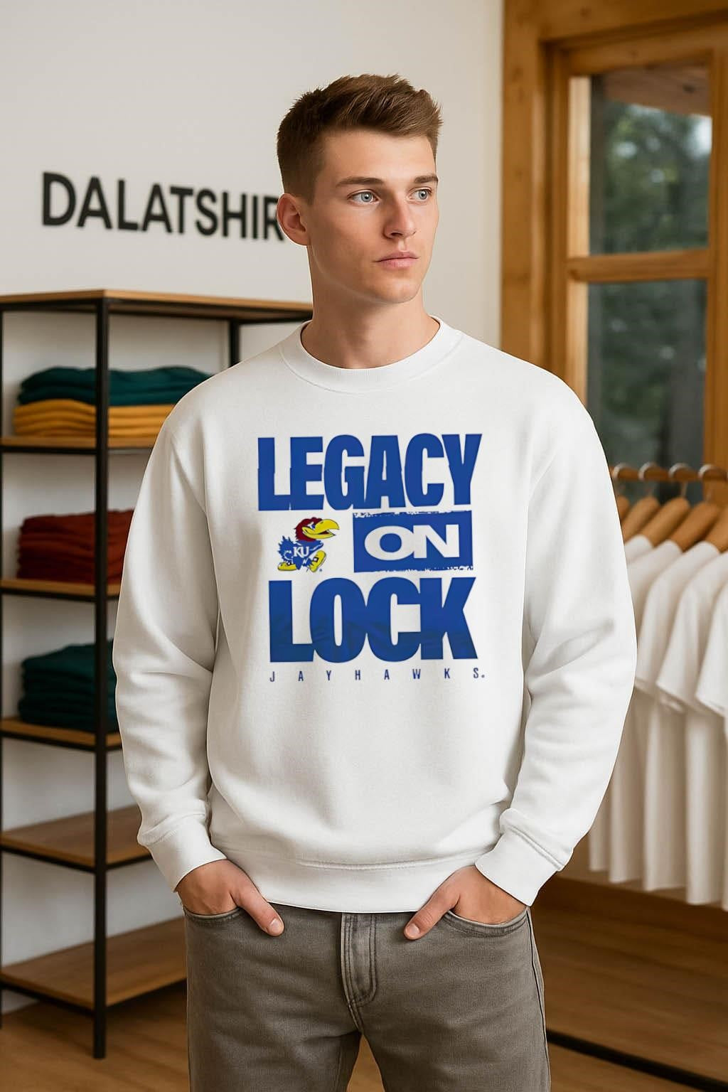Legacy On Lock Kansas Jayhawks Mascot Logo shirt