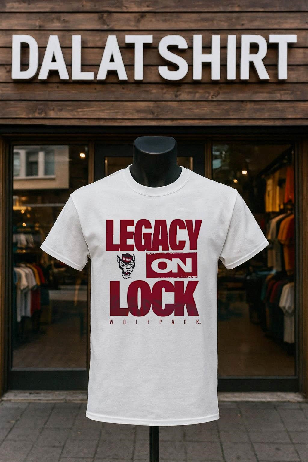 Legacy On Lock NC State Wolfpack Mascot shirt