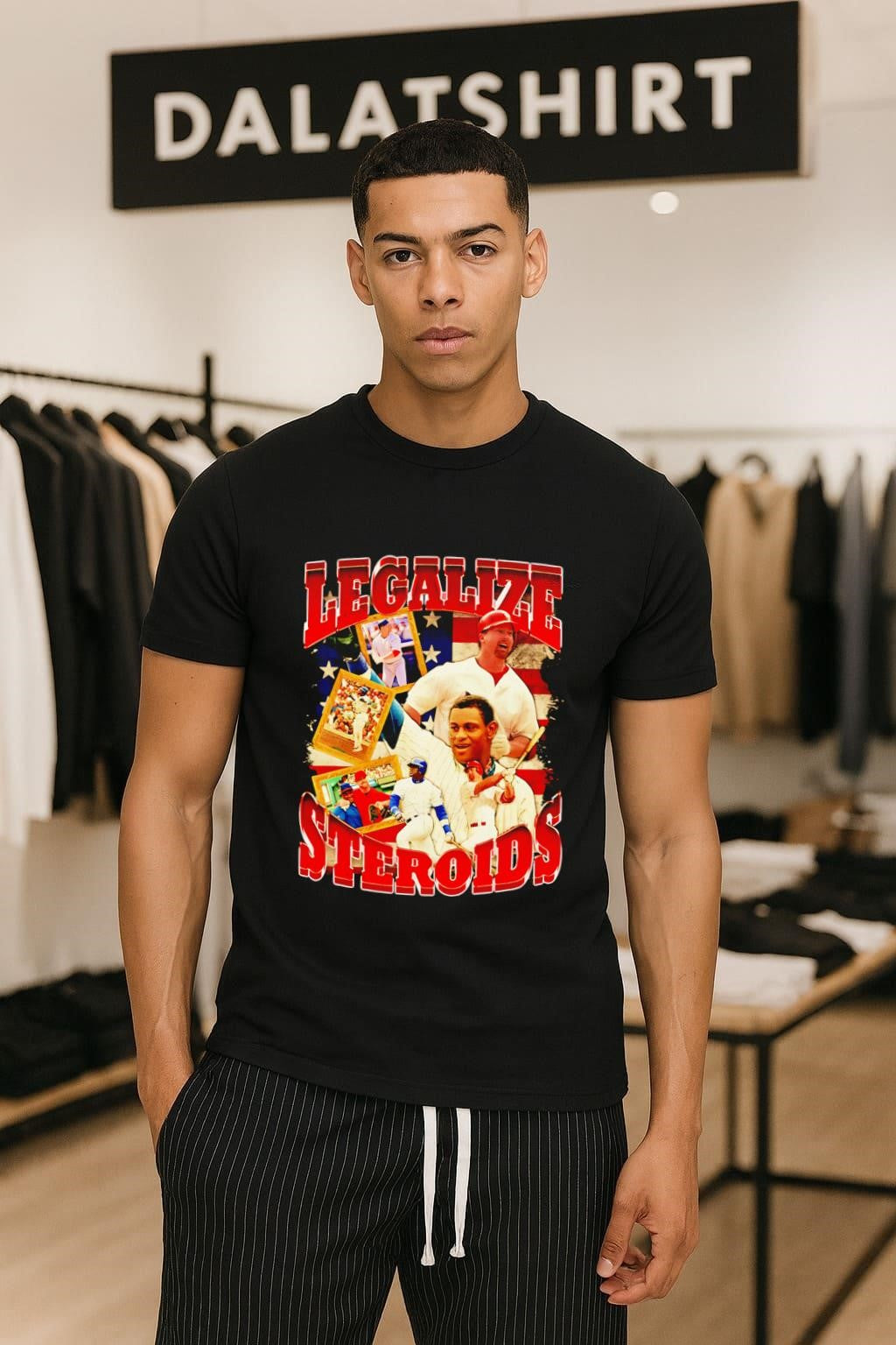 Legalize Steroids Mark McGwire Sammy Sosa baseball shirt