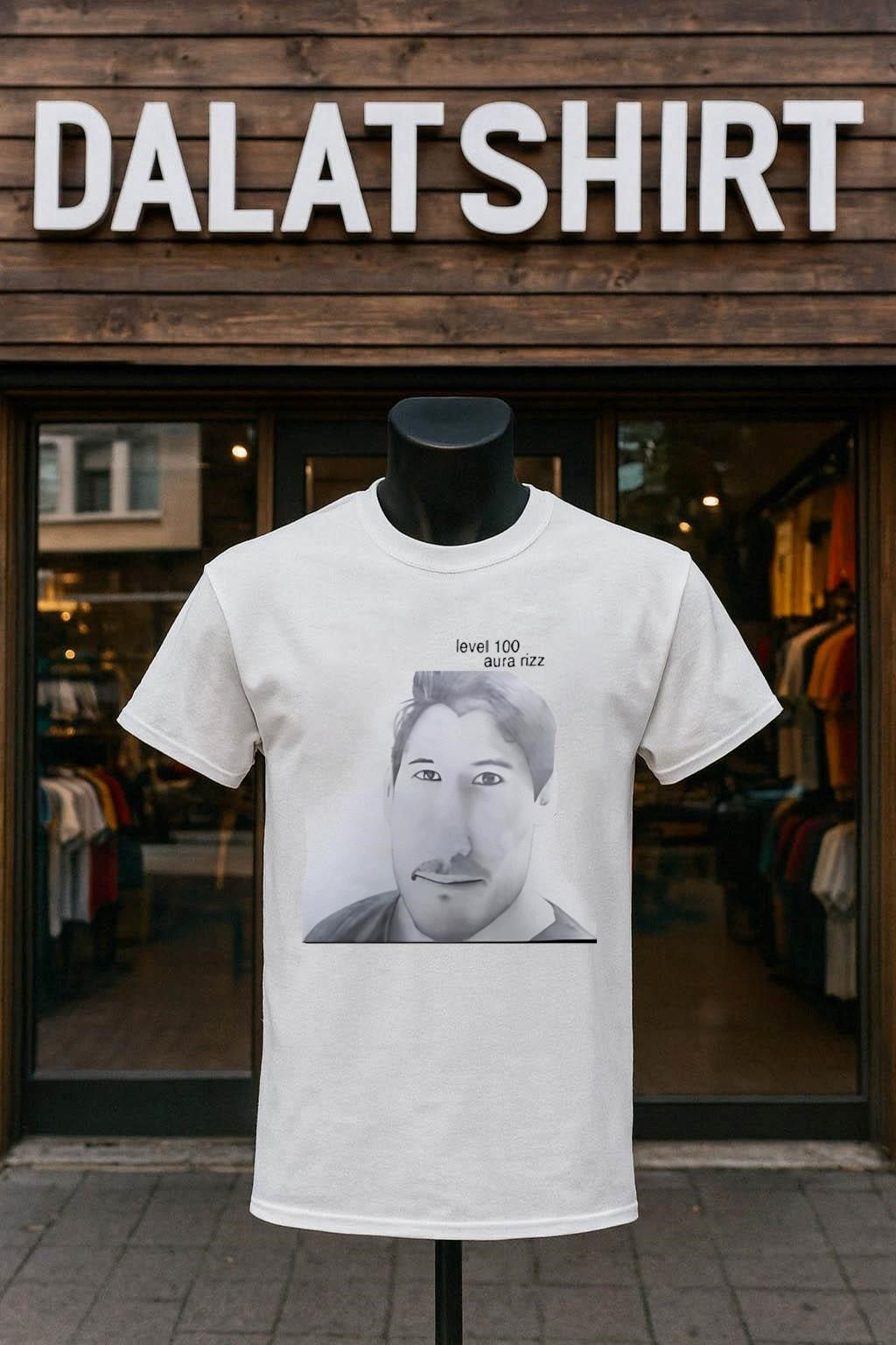 Level 100 Aura Rizz Markiplier Drawing Funny Meme shirt
