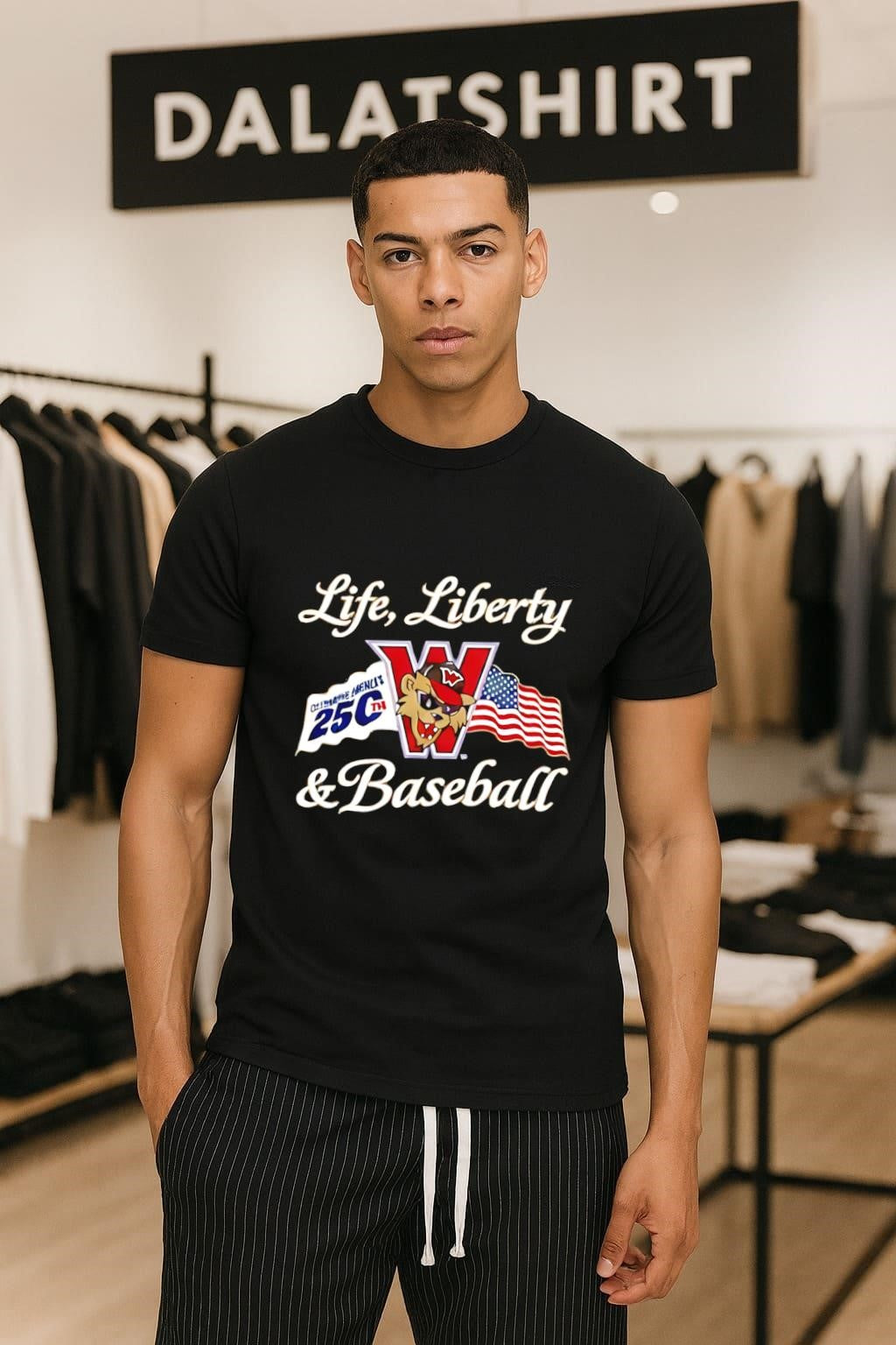 Life Liberty and Baseball Wisconsin Timber Rattlers 25th Anniversary shirt