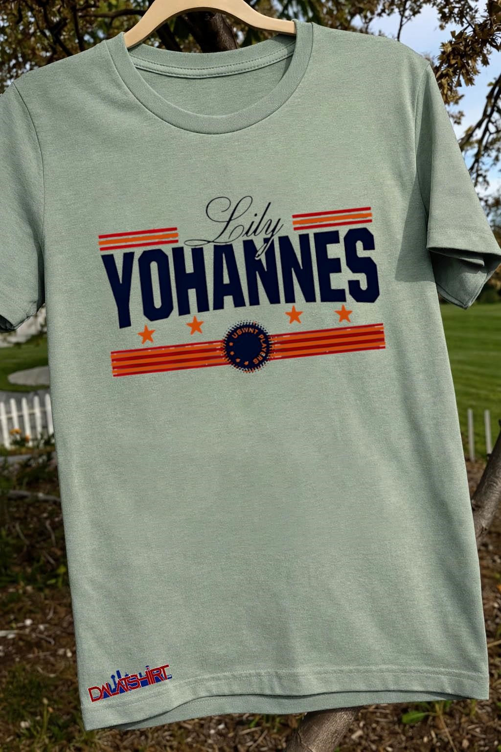 Lily Yohannes USWNT Players stars and stripes graphic shirt