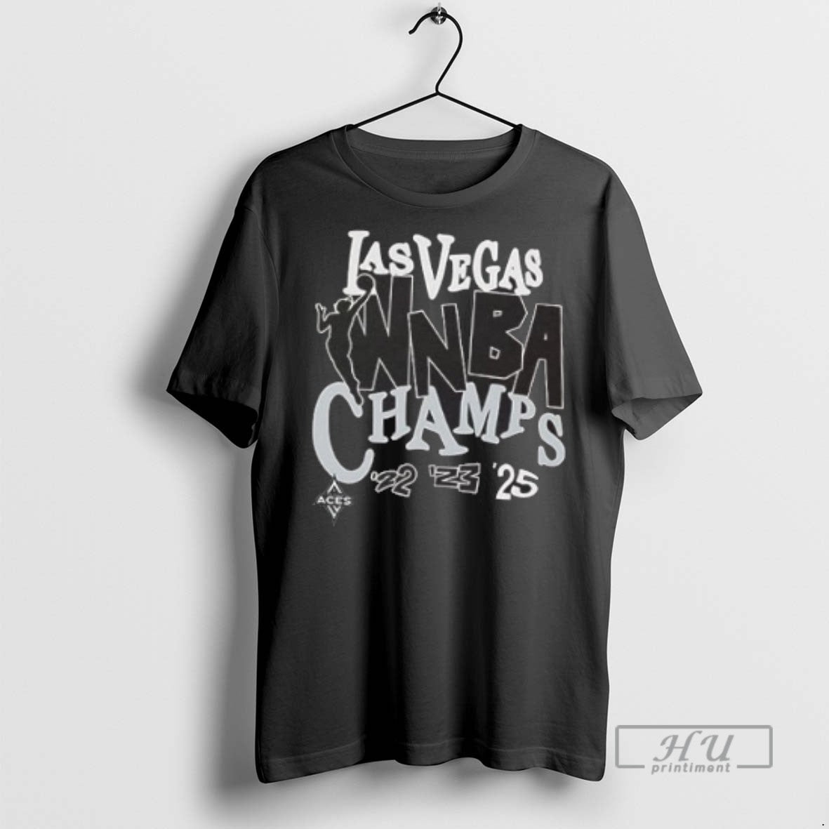 Limited Edition 22 23 25 Wnba Finals Champions Las Vegas Aces 2 Sided Graphic Tee