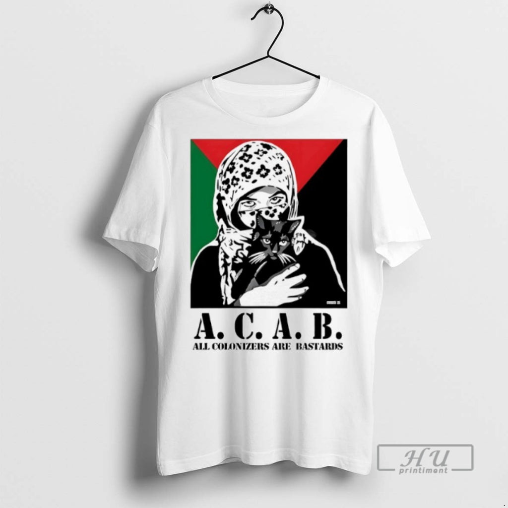 Limited Edition Acab All Colonizers Are Bastards Graphic Tee Shirt Sweatshirt Hoodies
