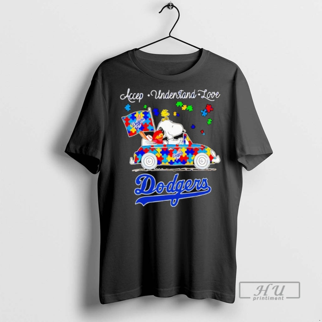 Limited Edition Accept Understand Love Los Angeles Dodgers Austism Day Graphic Tee Shirt Sweatshirt Hoodies