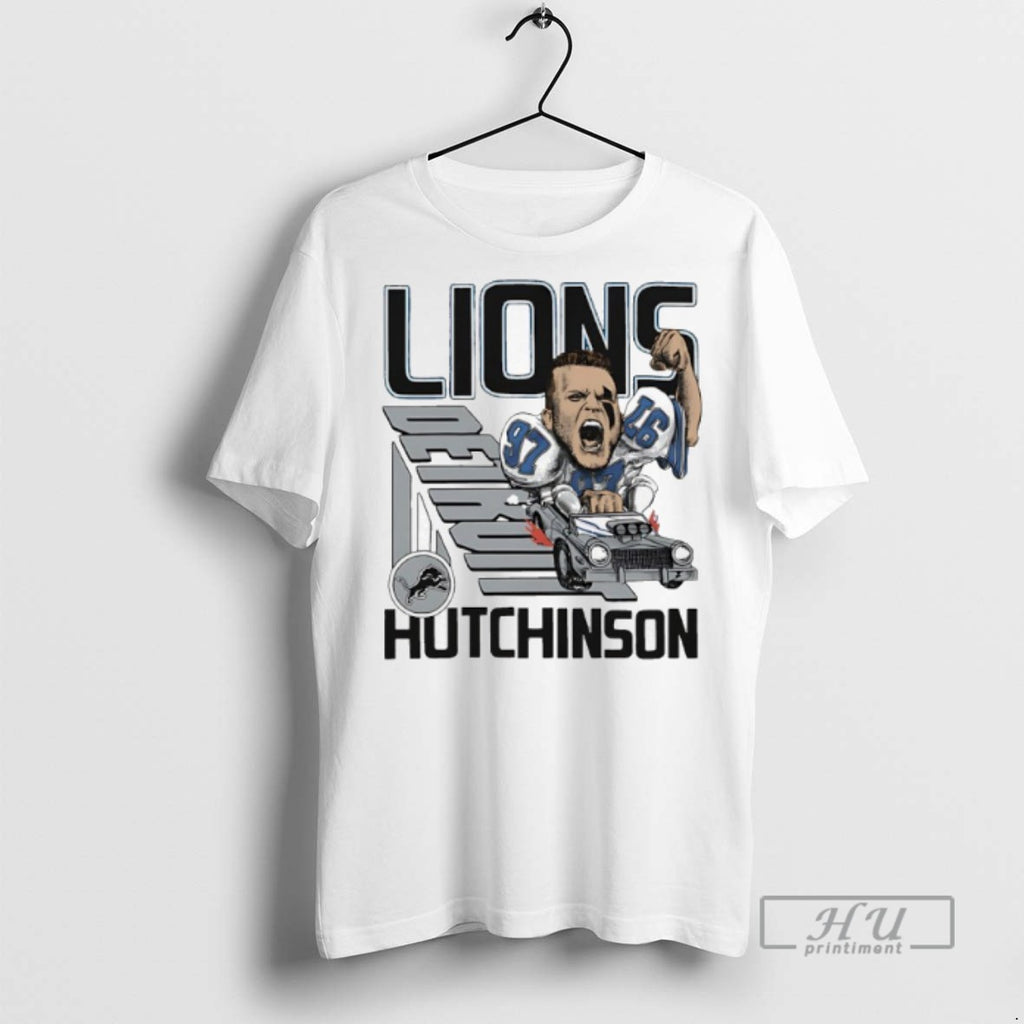 Limited Edition Aidan Hutchinson Detroit Lions Graphic Tee Shirt Sweatshirt Hoodies