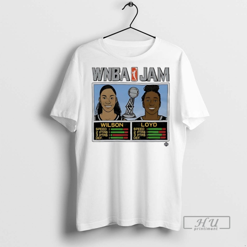 Limited Edition Aja Wilson And Jewell Loyd Las Vegas Aces Wnba Jam 2025 Champs Graphic