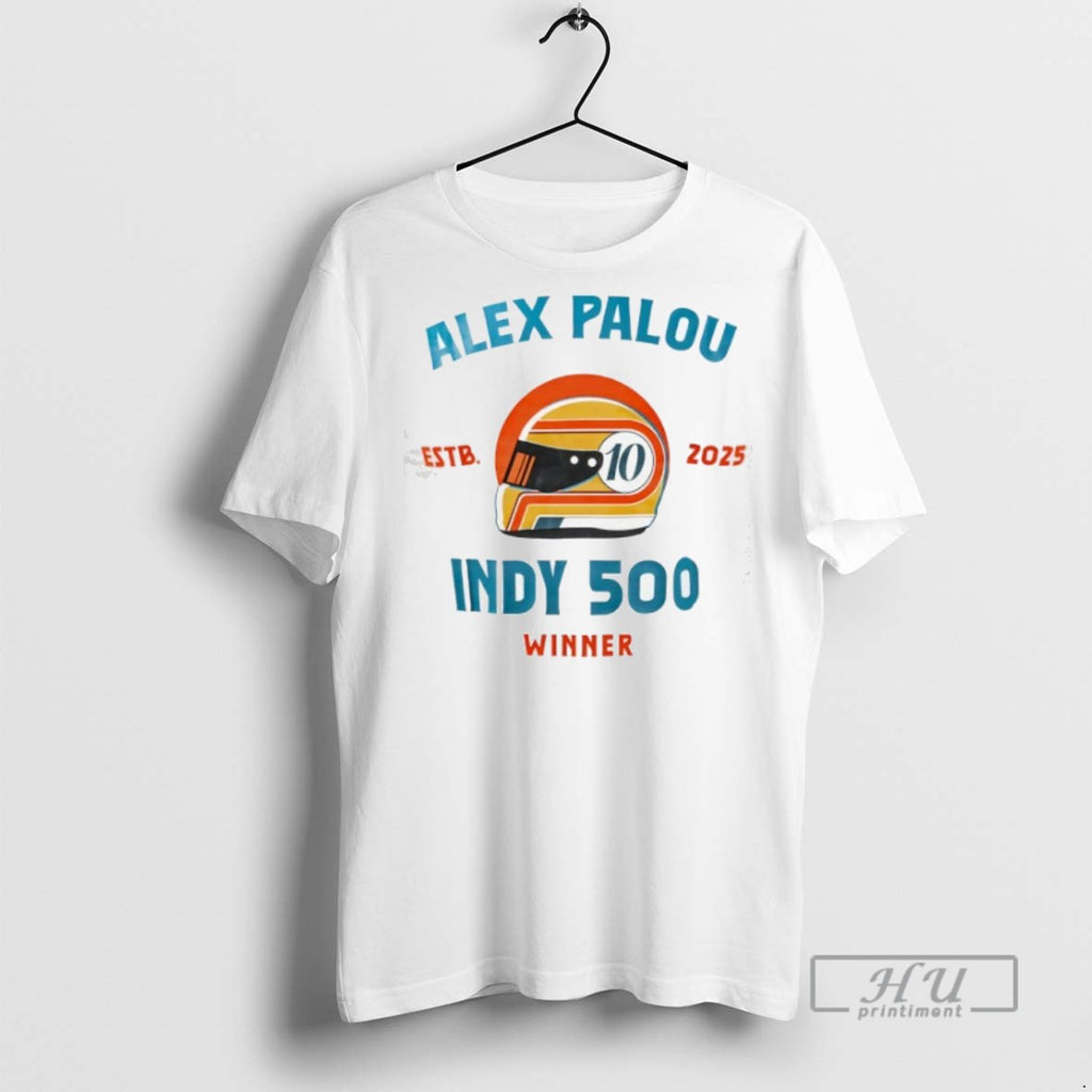 Limited Edition Alex Palou Indy 500 Winner Racing Estb 2025 Graphic Tee Shirt Sweatshirt Hoodies