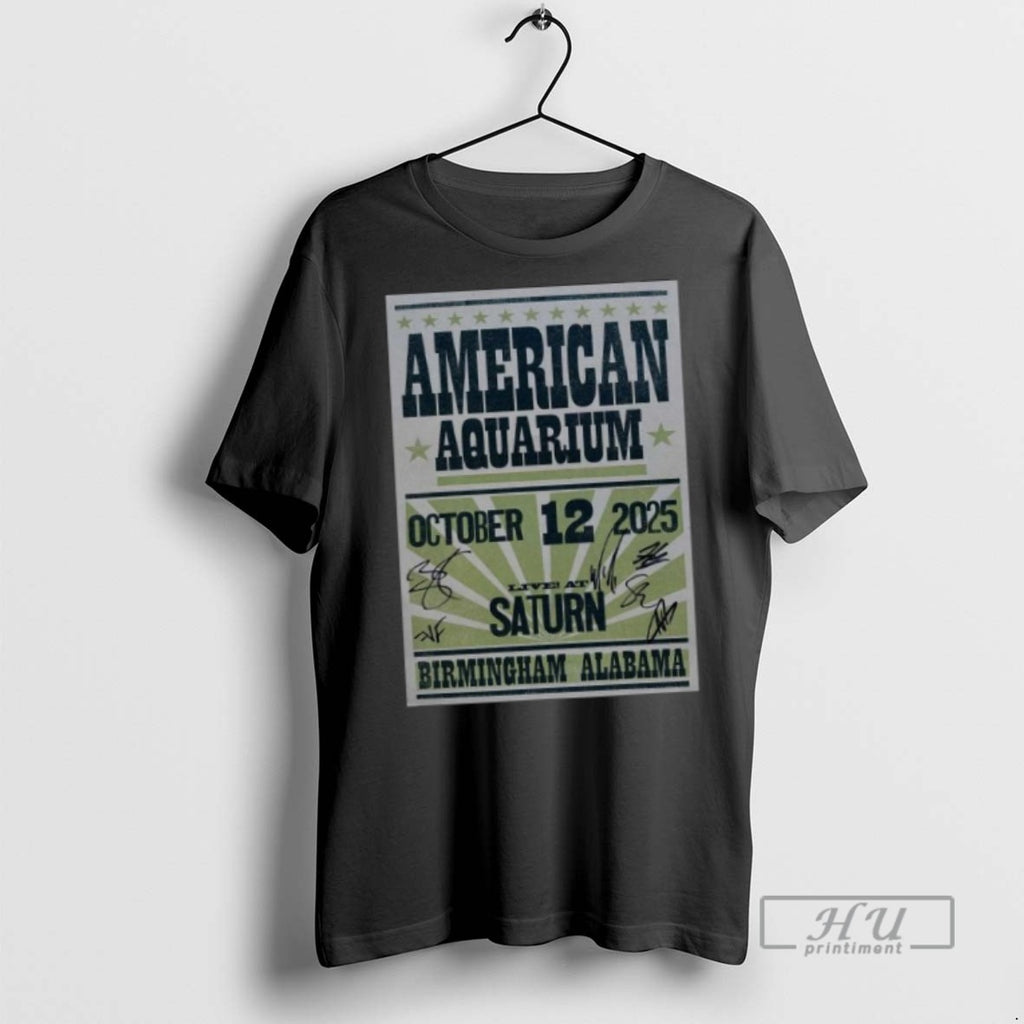 Limited Edition American Aquarium October 12 2025 Birmingham Alabama Long Sleve Graphic Tee Shirt