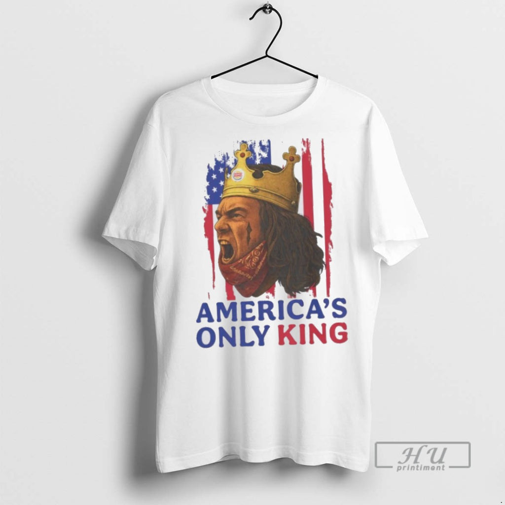 Limited Edition Americas Only King Usa Flag Christian Graphic Tee Shirt Sweatshirt Hoodies
