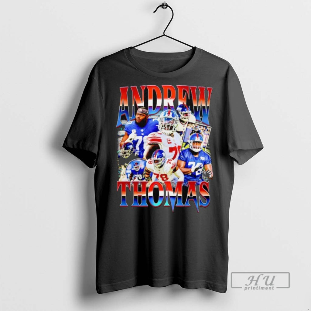 Limited Edition Andrew Thomas New York Giants Football Graphic Tee Shirt Sweatshirt Hoodies