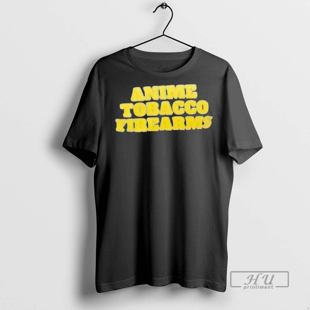 Limited Edition Anime Tobacco Firearms Graphic Tee Shirt Sweatshirt Hoodies