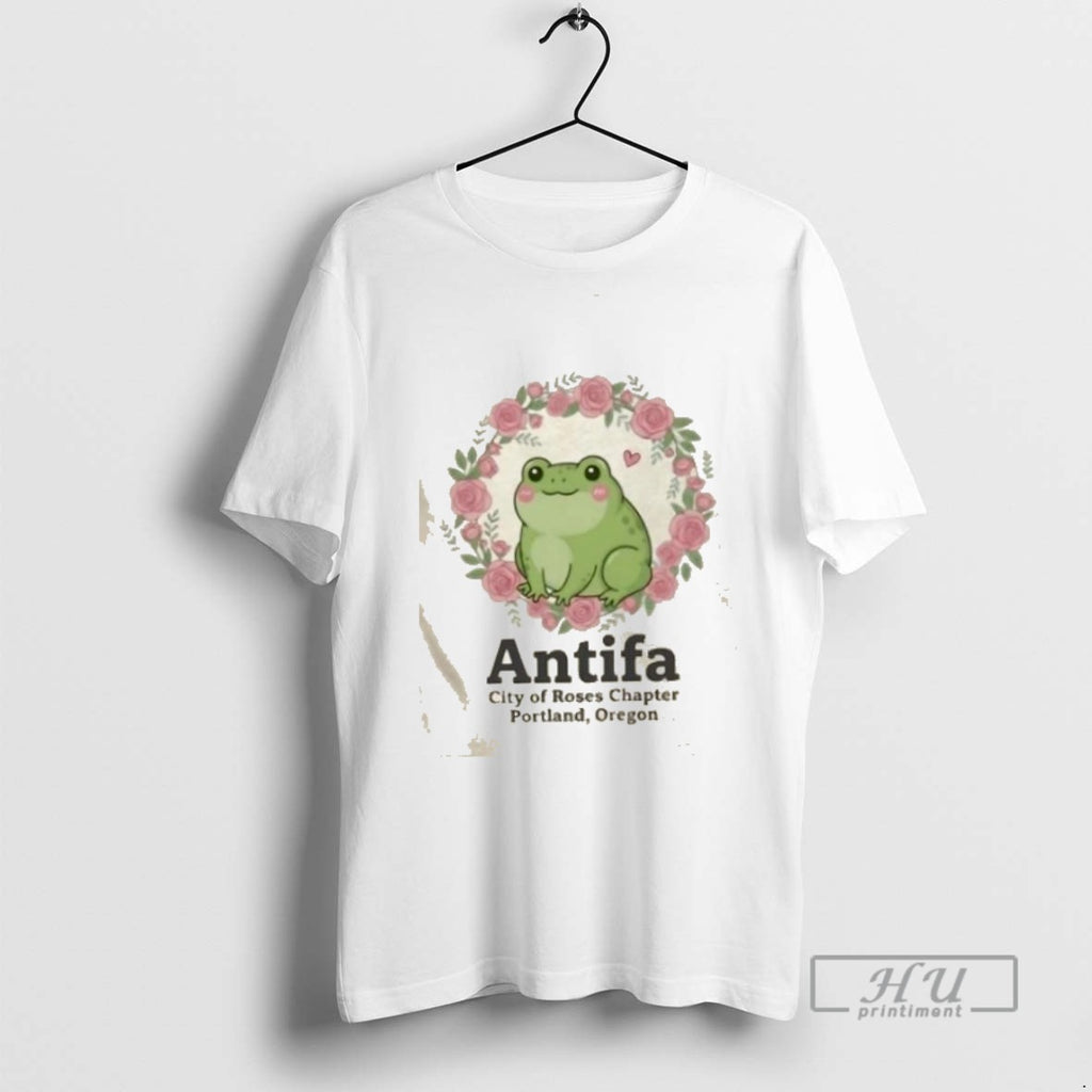 Limited Edition Antifa City Of Roses Chapter Portland Graphic Tee Shirt Sweatshirt Hoodies