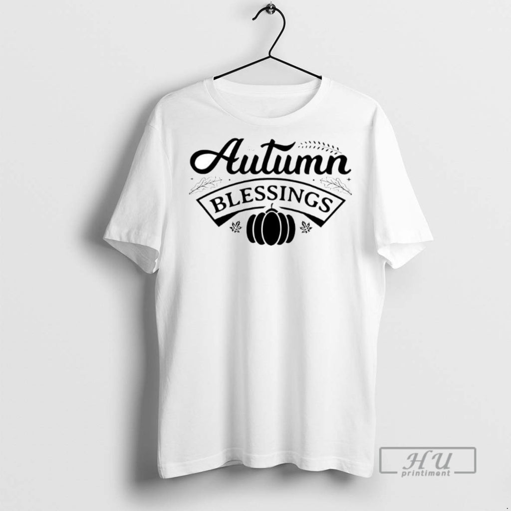 Limited Edition Autumn Blessings Cotton Pumpkins Halloween Graphic Tee Shirt Sweatshirt Hoodies