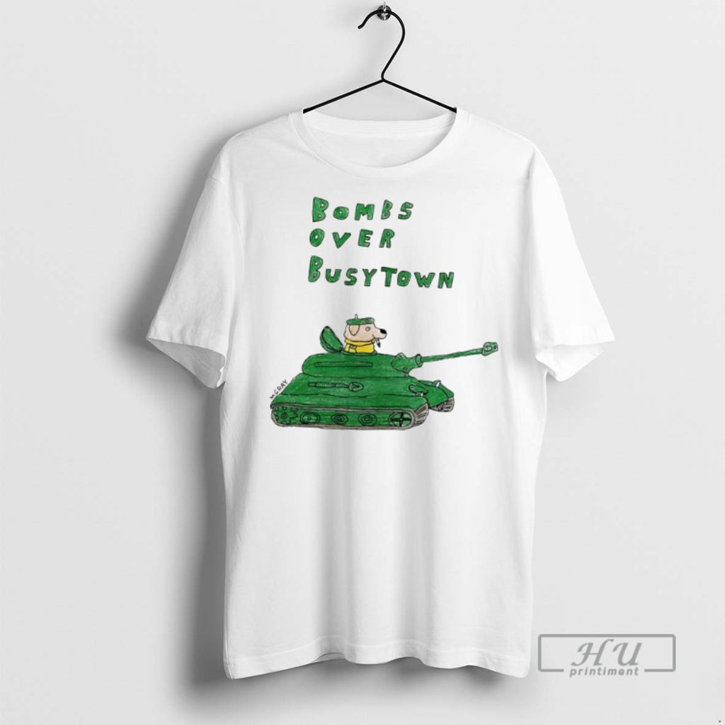 Limited Edition Bombs Over Busytown Dog Tank Graphic Tee Shirt Sweatshirt Hoodies