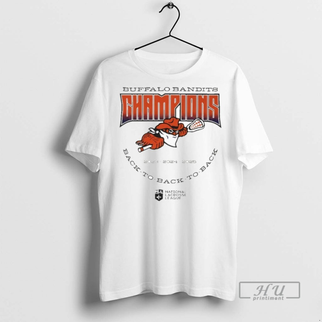 Limited Edition Buffalo Bandits Back To Back To Back Nll Champions 2025 Graphic