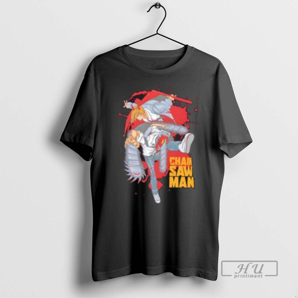 Limited Edition Chainsaw Man Anime Action Graphic Tee Shirt Sweatshirt Hoodies
