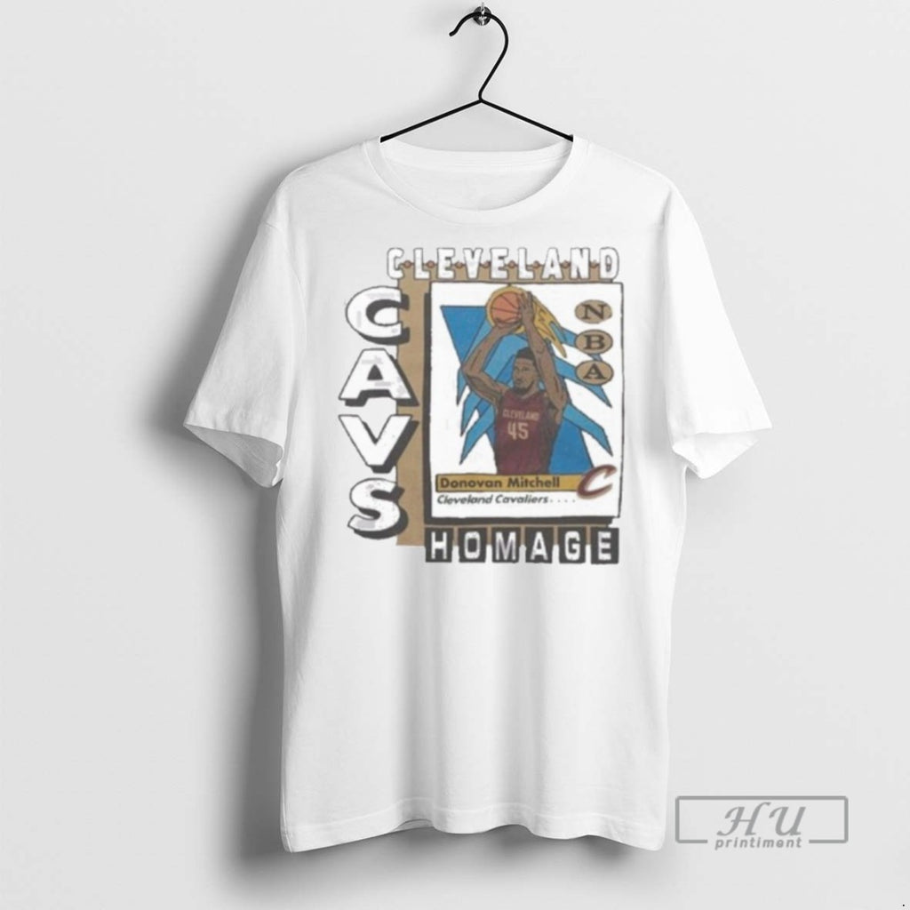 Limited Edition Cleveland Cavaliers Trading Card Donovan Mitchell Graphic Tee Shirt Sweatshirt Hoodies