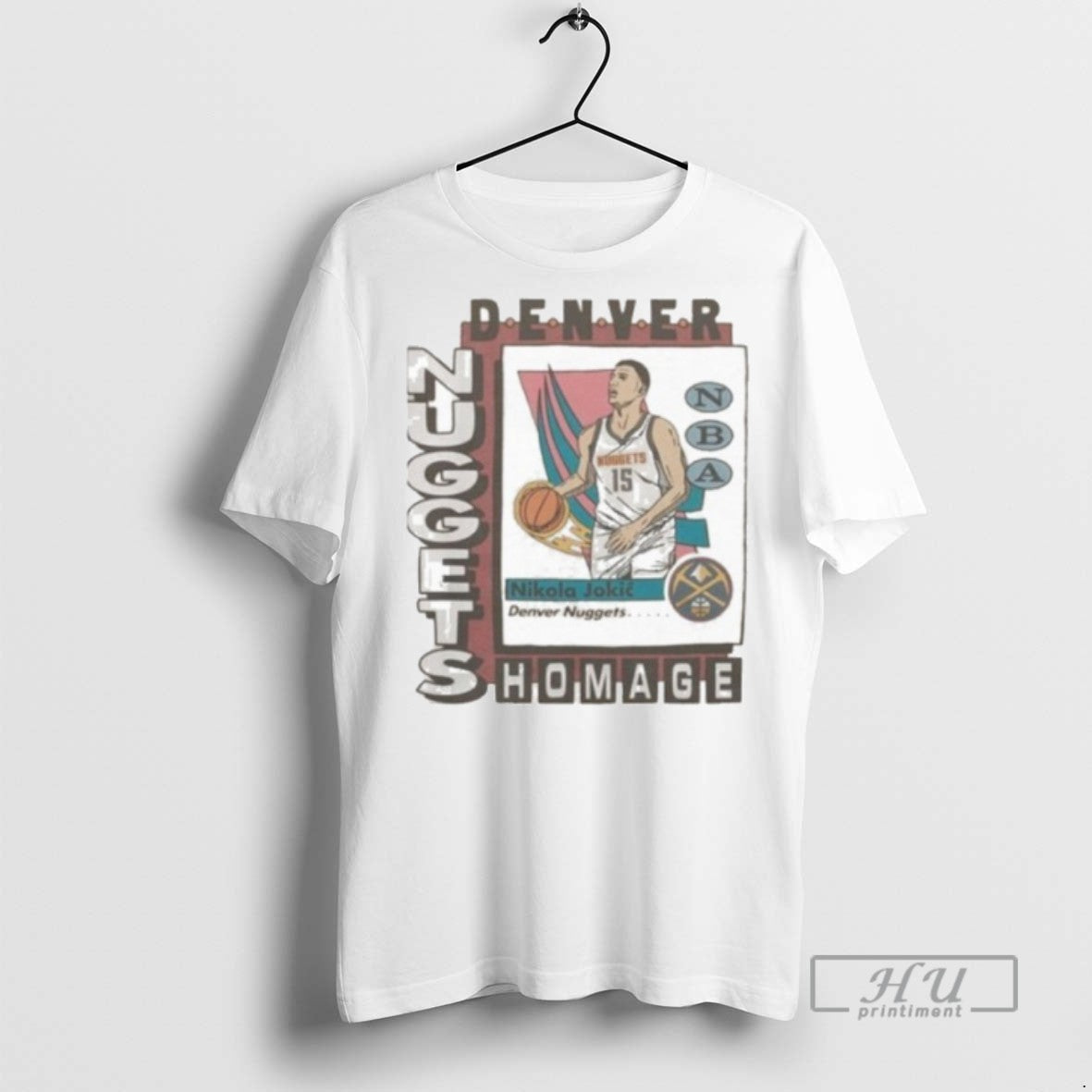 Limited Edition Denver Nuggets Trading Card Nikola Jokic Graphic Tee Shirt Sweatshirt Hoodies