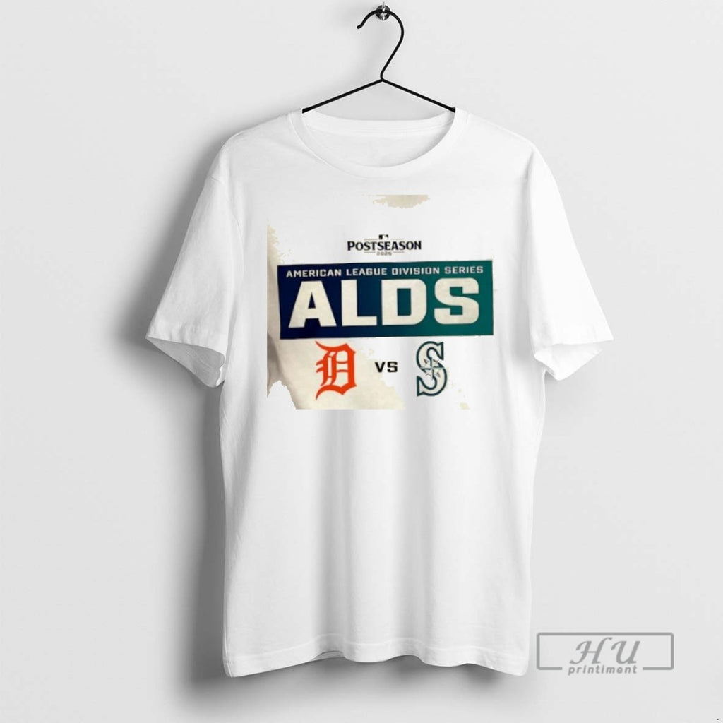 Limited Edition Detroit Tigers Vs Seattle Mariners 2025 Postseason Mlb Alds Matchup Graphic