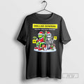 Limited Edition Dollar General X Grinch And Jack Skellington Unwilling Friends Merry Christmas Graphic Tee