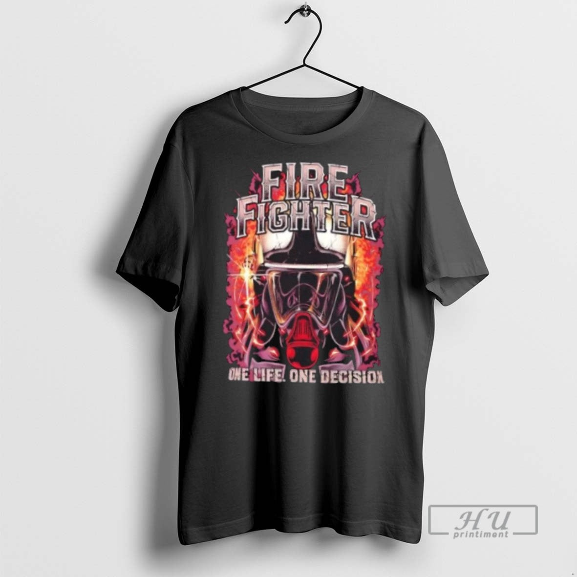 Limited Edition Firefighter One Life One Decision Graphic Tee Shirt Sweatshirt Hoodies