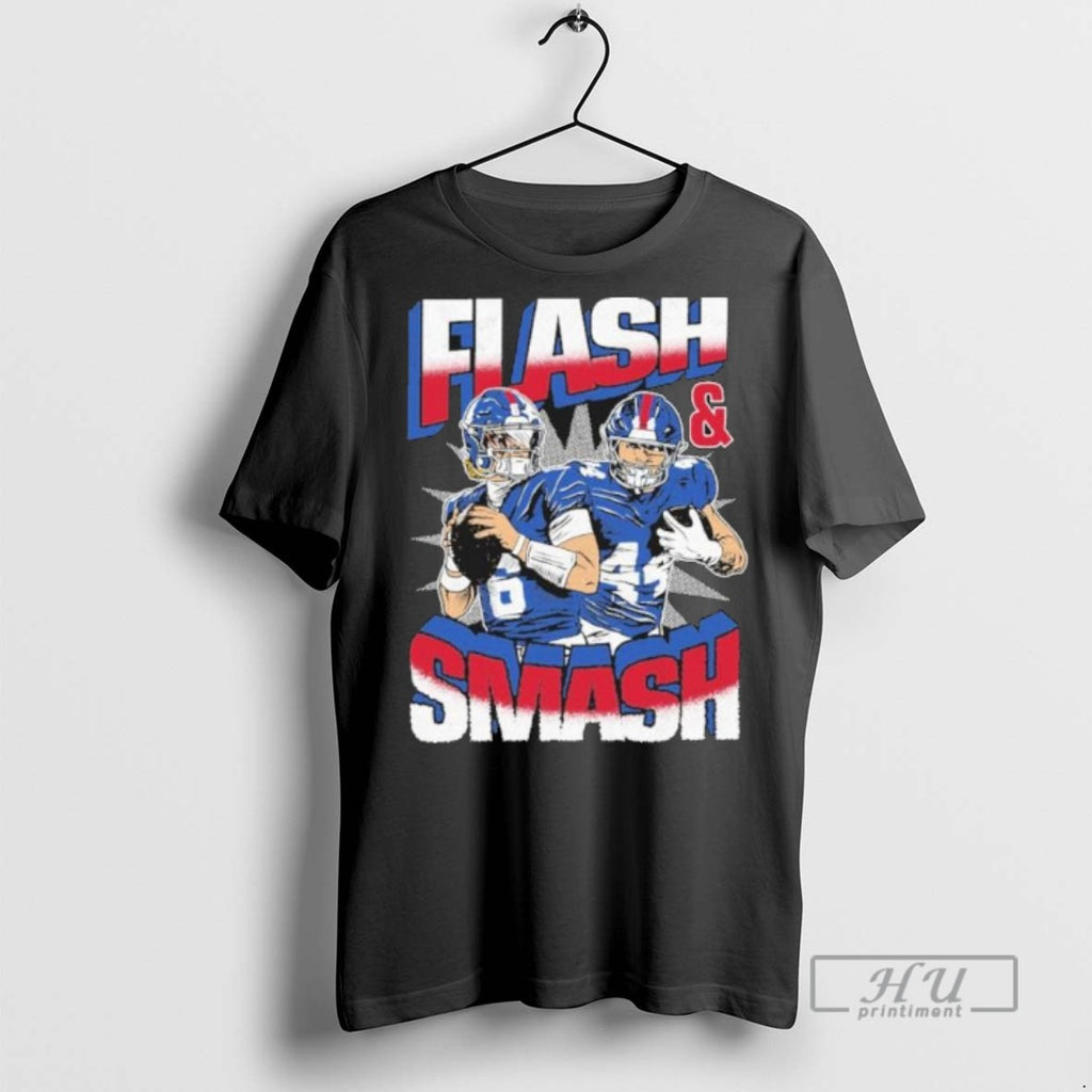 Limited Edition Flash And Smash Jaxson Dart And Cam Skattebo Graphic Tee Shirt Sweatshirt Hoodies