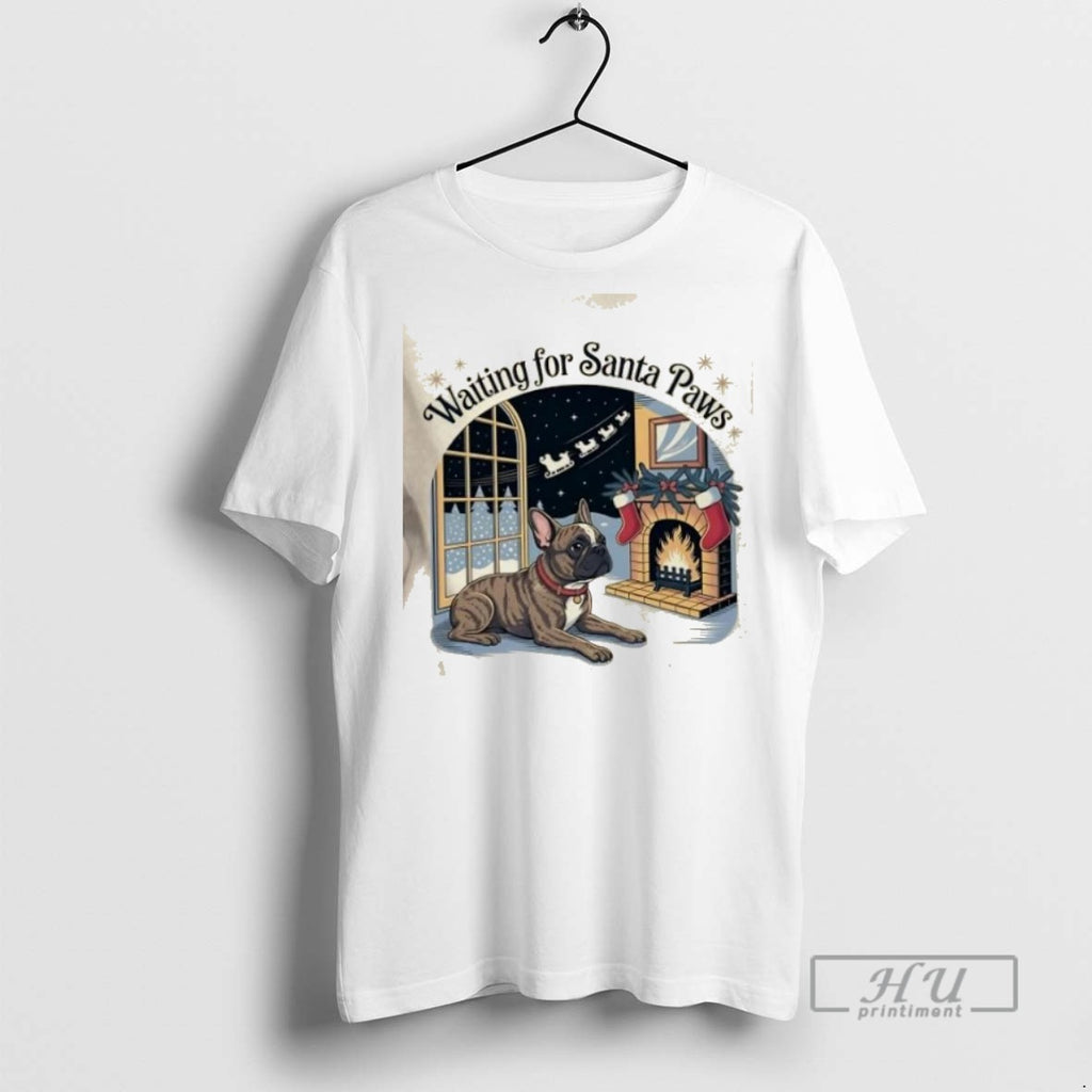 Limited Edition French Bulldog Santa Paws Christmas Graphic Tee Shirt Sweatshirt Hoodies