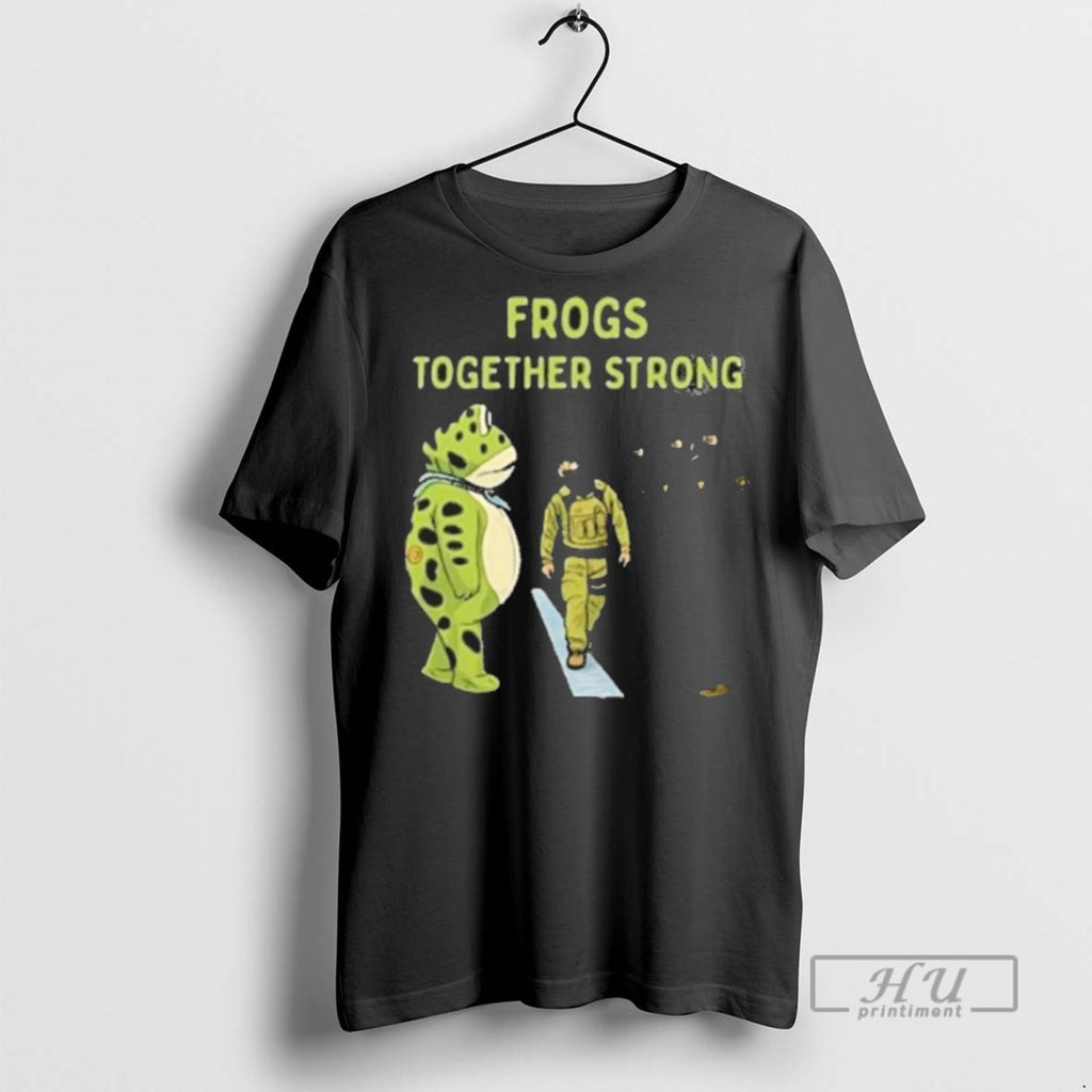 Limited Edition Frog Protest Frogs Together Strong 2025 Graphic Tee Shirt Sweatshirt Hoodies