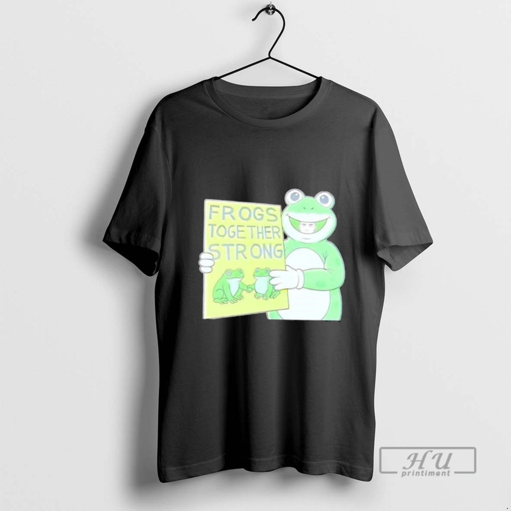 Limited Edition Frogs Together Strong Anti Ice Graphic Tee Shirt Sweatshirt Hoodies