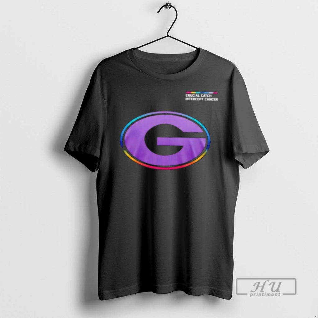 Limited Edition Georgia Football 2025 Crucial Catch Intercept Cancer 2 Sided Graphic Tee Shirt