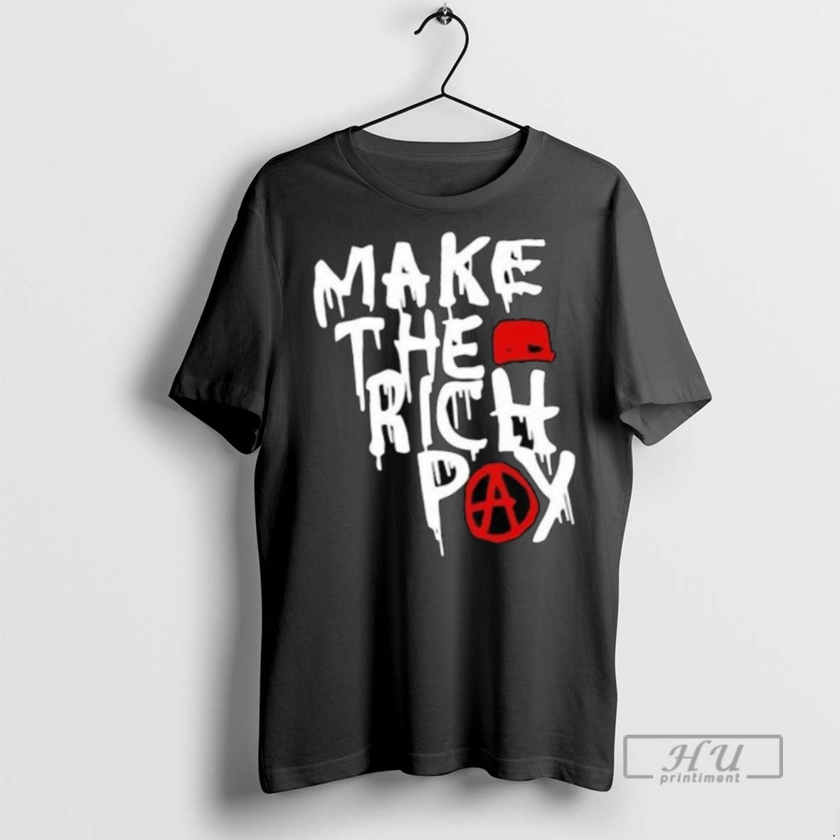Limited Edition Hasan Piker Make The Rich Pay Long Sleve Graphic Tee Shirt Sweatshirt Hoodies